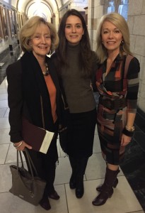 Yulia with Raynell Andreychuk (L) and Candice Bergen (R).